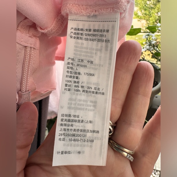 Baby pink chiffon and lace Hollister dress - Picture 8 of 10